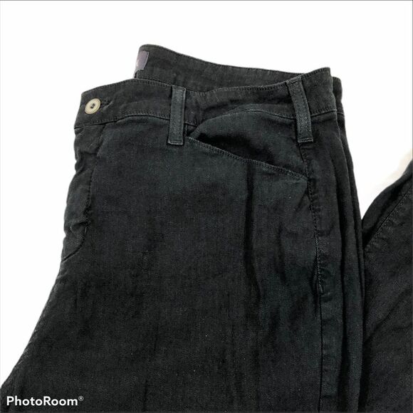 NYDJ Black Linen Blend Pants Size 16 Lift Tuck - Picture 3 of 11